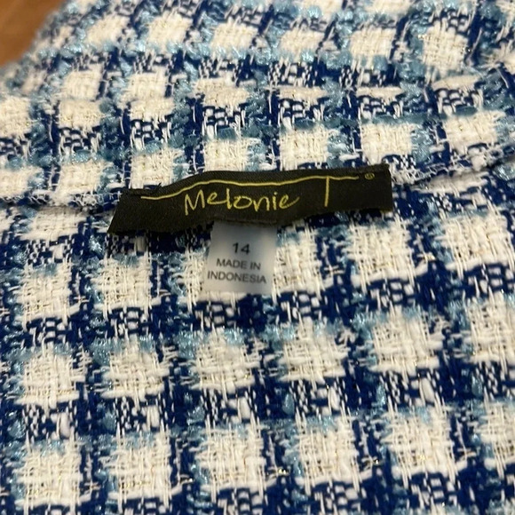 Melanie Women's Tweed V-Neck A-Line Dress NWithout tag - Picture 10 of 11